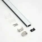 Profilé aluminium à LED noir HL-BAPL002