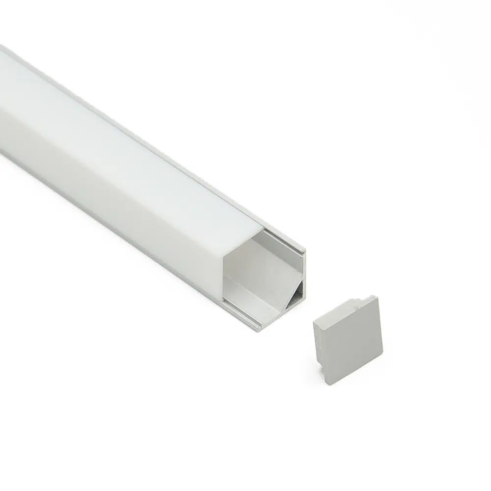 LED-Eckschiene aus Aluminium 90 Grad LED-Profil HL BAPL005