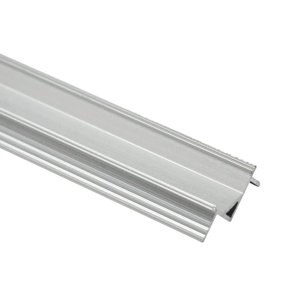 LED Strip Angle Profile with Recessed Linea for Interior Decoration