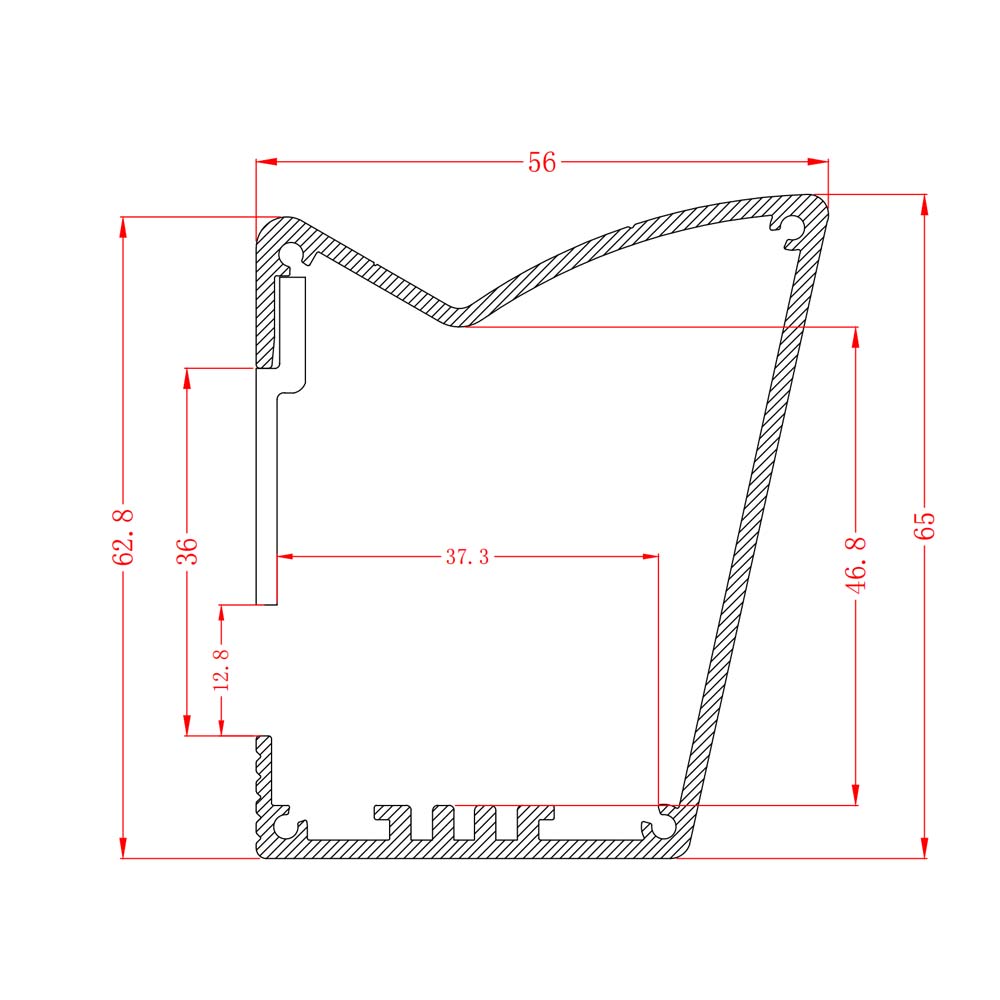 Profilé d'éclairage LED Plafond - HL-A070 tailles