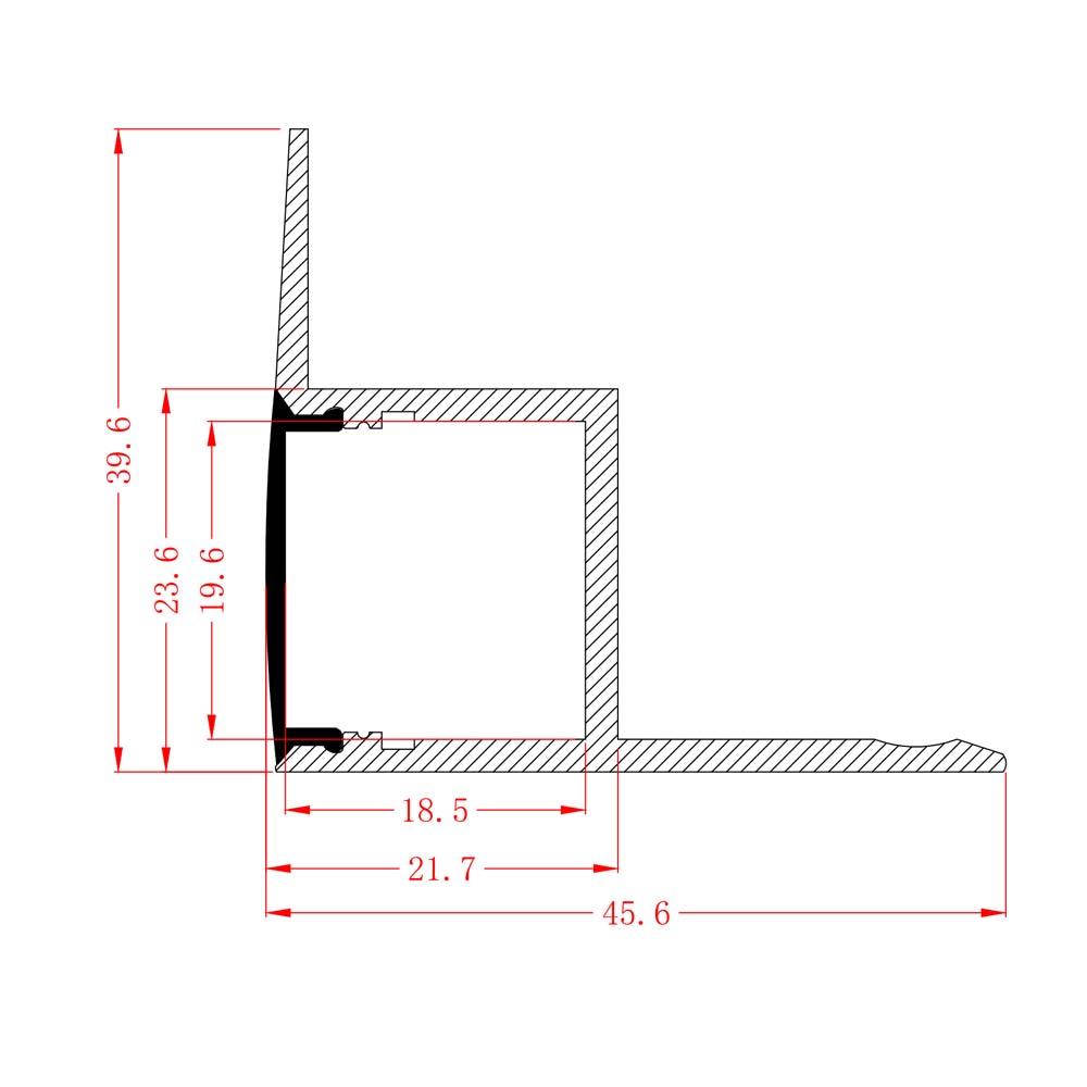 LED Profile Lighting Ceiling - HL-BAPL024 sizes