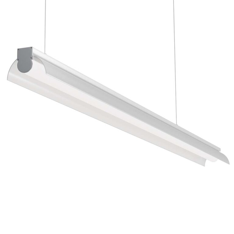 Luminaria LED lineal suspendida de 4 pies para oficinas modernas - HLLED