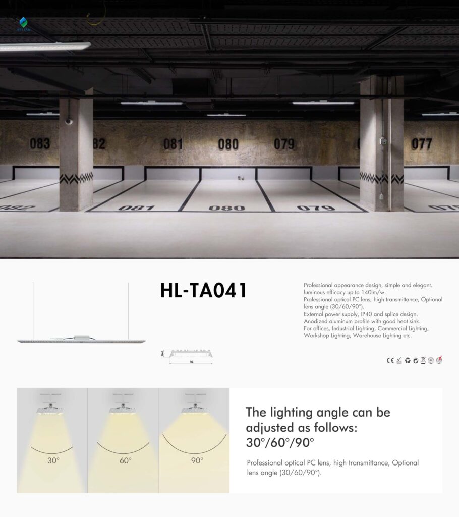 HL TA041 L12 Linear Pendant Light features