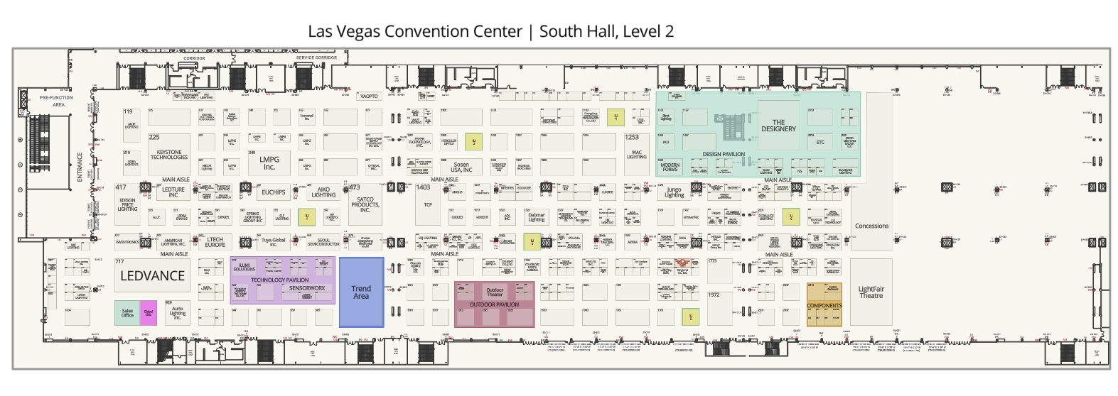 Lightfair 2025 Floor Plan