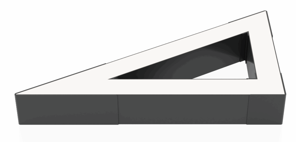 dreieckige led-deckenleuchte