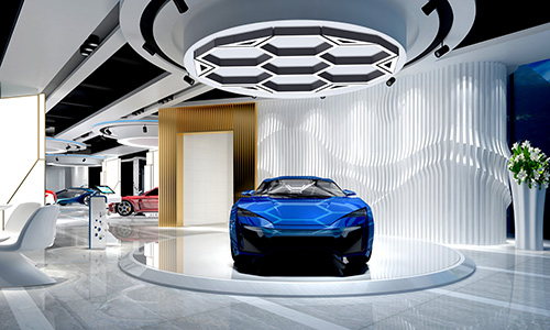 High-End Auto Show Lighting Example