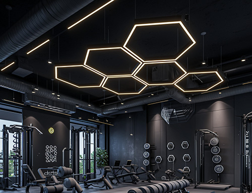 Honeycomb Lighting Design For Gyms