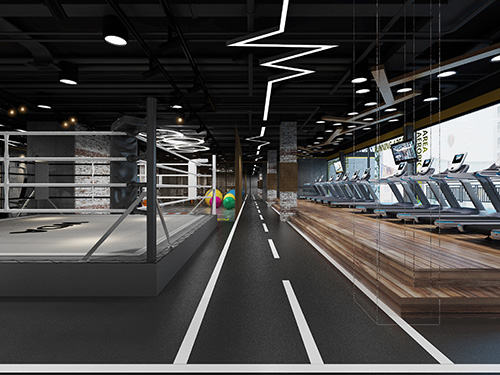 Gym Linear Type - Lighting Design