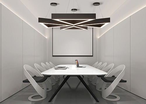 Modular Decorative Lighting For Meeting Rooms
