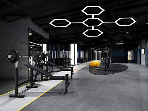 Smart Puzzle Series - Polygonal Lighting Design For Gyms