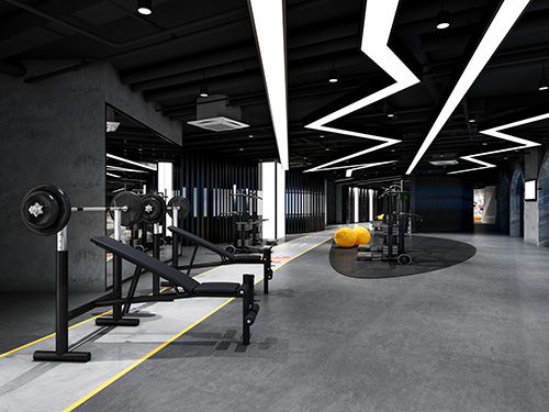 Streamlined Lighting Design For Gyms