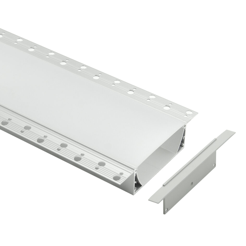 HL-A051 LED Drywall Channel (64mm LED, 4m Max) - Plaster-In Installation for Restaurants 4 HL-A051 светодиодный канал для гипсокартона