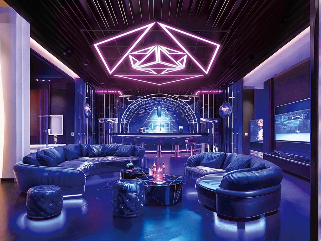 Helian Lighting Illuminates the Future at Hong Kong International Lighting Fair, Leading the New Era of Modular Lighting 3 Amethyst Totem Light