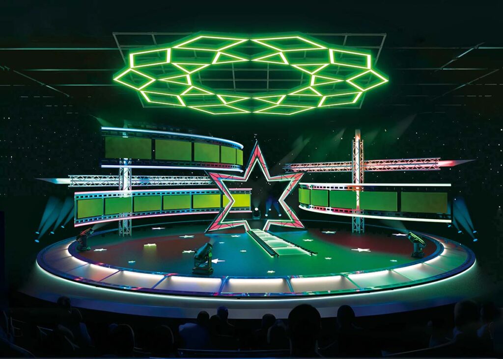 HLLED Smart Puzzle Series Modular Lighting System—Technical Parameter Analysis of 10 Case Studies 8 Greenflame Web Light