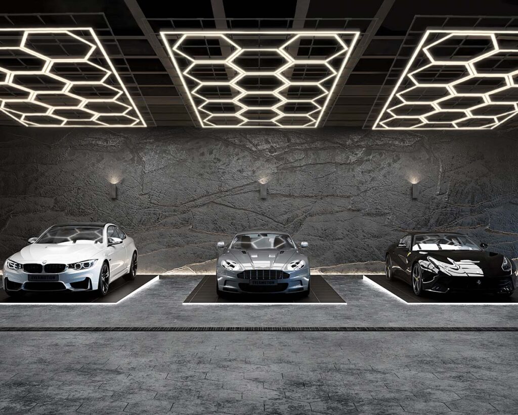 Helian Lighting Illuminates the Future at Hong Kong International Lighting Fair, Leading the New Era of Modular Lighting 4 Hexagon Hive Light