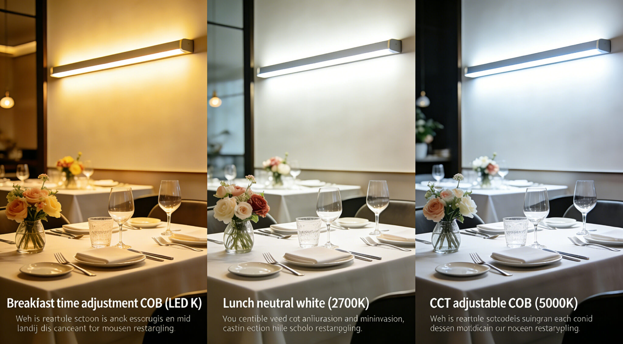 شريط CCT COB القابل للضبط CCT