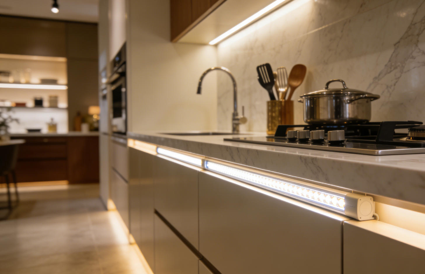 نظام إضاءة ممتاز للمطابخ تحت الخزانة في المعارض