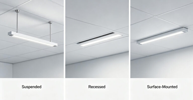 Suspended vs Recessed vs Surface