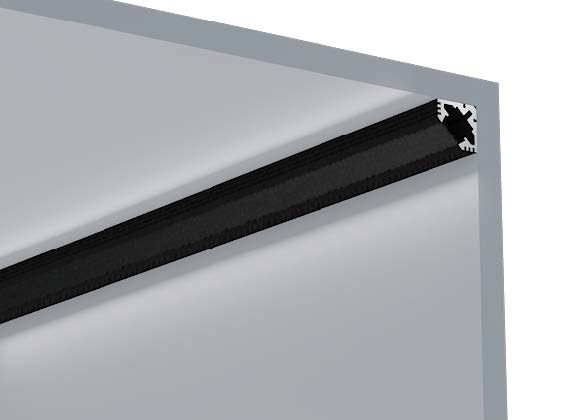 HL-B1919 Aluminum Profile for Warehouse Continuous Aisle Lighting 2 HL-B1919 Aluminum Profile