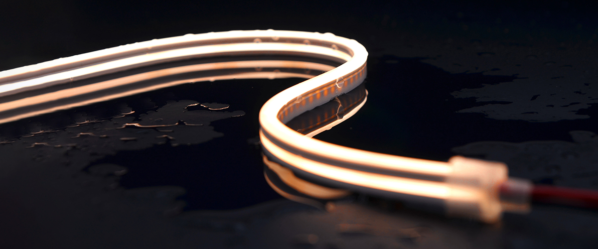 Standard silicone neon strip, a finished body with strip, diffusion and seal in one