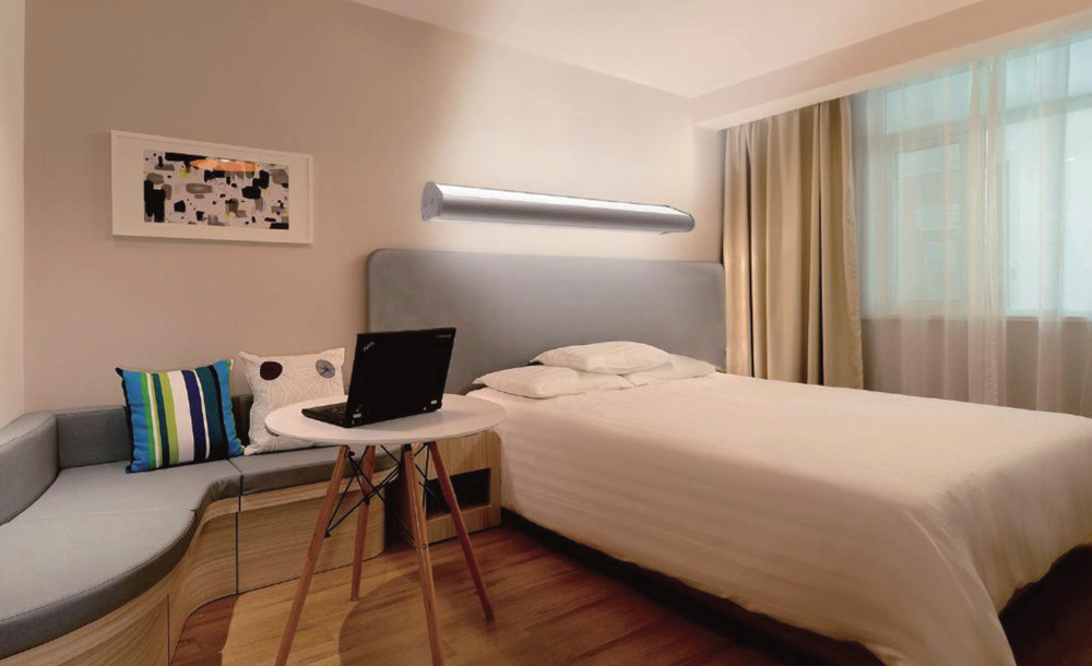 Bed light LED profile HL-A009 - installed application example