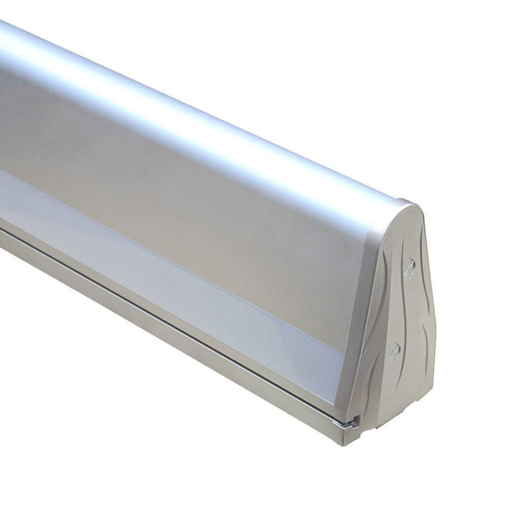 HL-A009 1 HL-A009 - bed light LED profile, 200×110.3mm wedge-shaped aluminum body with up and down lighting and a 7mm / 22mm strip platform