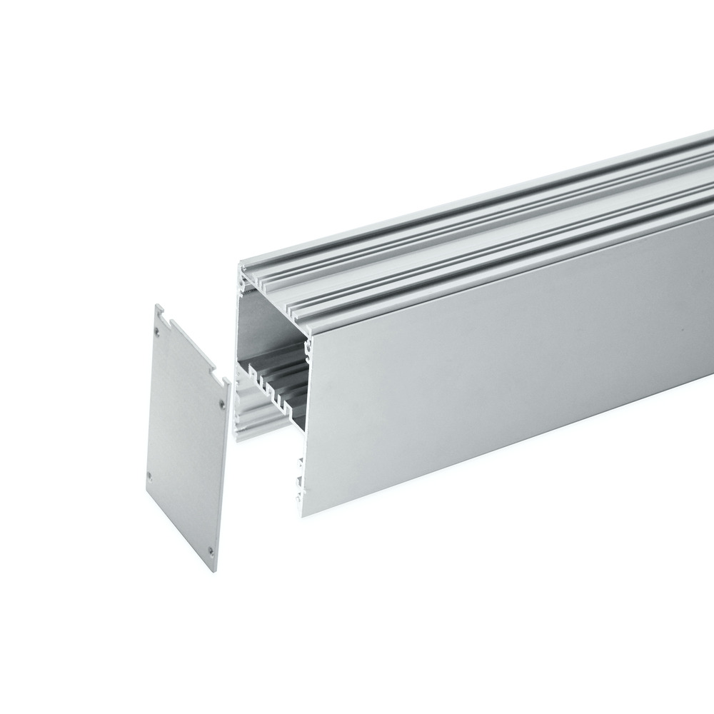 HL-A046 - dual-emitting deep LED profile, 54×84mm aluminum channel with opal diffuser
