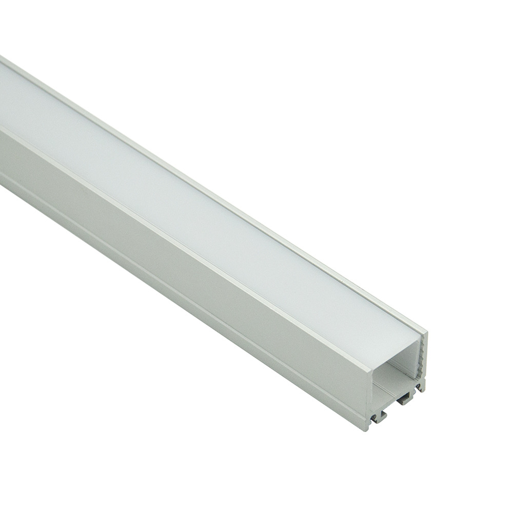 HL-A074 compact suspended LED profile - 23.5×31.7mm aluminum channel for LED strip up to 15mm