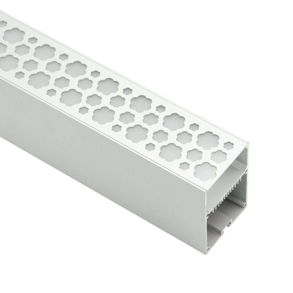 HL-B5070A - hollow-out tall LED profile, 49.7×70mm aluminum channel with opal diffuser