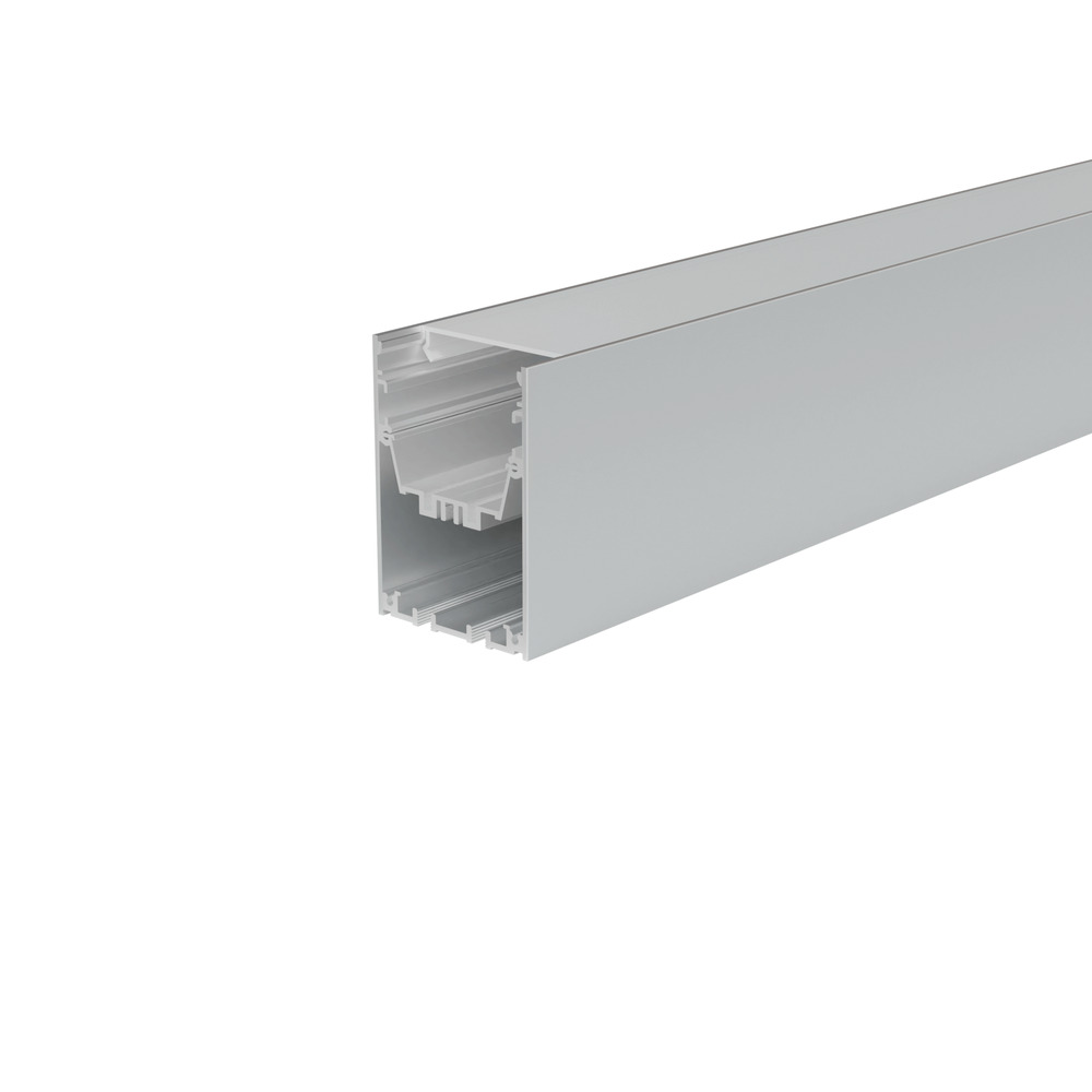 HL-B5075A - deep surface mounted LED profile, 50×75mm aluminum channel with opal or prism diffuser