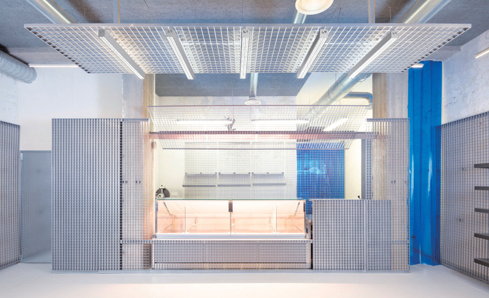 Perforated tall LED profile HL-B7584A - installed application example