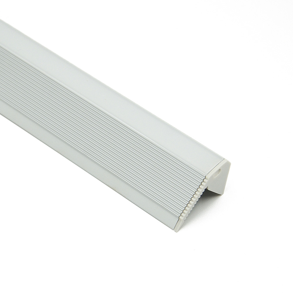 HL-BAPL022 - stair surface mounted LED profile, 48.2×27.9mm aluminum channel with clear or opal diffuser