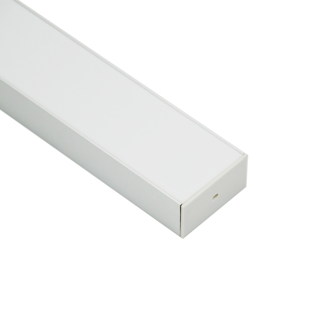 HL-BAPL028 - suspended LED profile, 47.3×24mm aluminum channel with clear or semi-clear diffuser