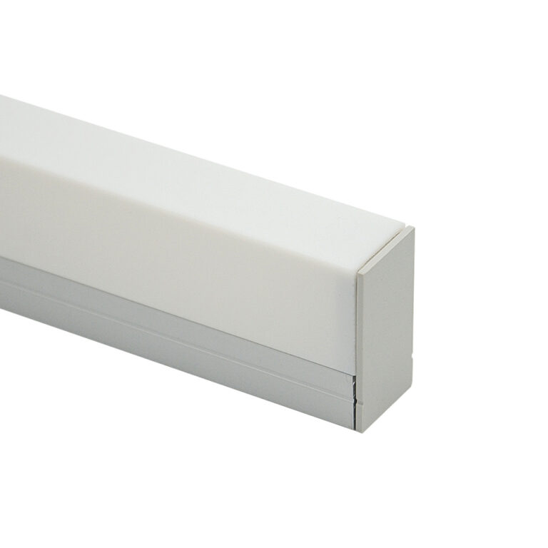 HL-BAPL033 rectangular clip-mounted LED profile - 19.6×38.5mm aluminum profile for LED strip up to 16mm
