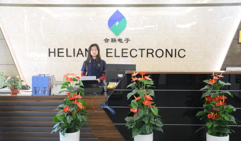 Black Anodized LED Profiles 6 The reception and showroom of Shenzhen Helian Electronics in Bao an District, Shenzhen