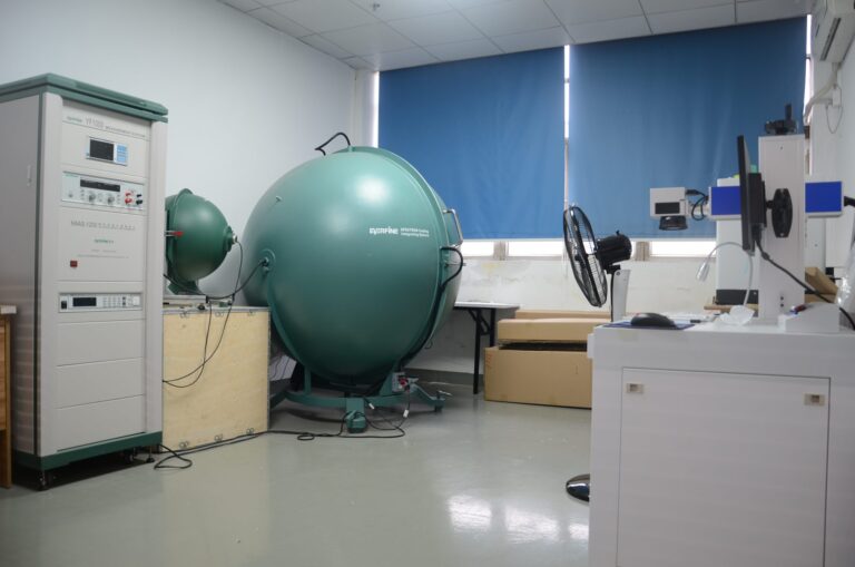 Black Anodized LED Profiles 5 Photometric test room with an integrating sphere, used for routine checks on finished profiles