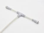 IP67 T type tee waterproof plug-in cable 2 core