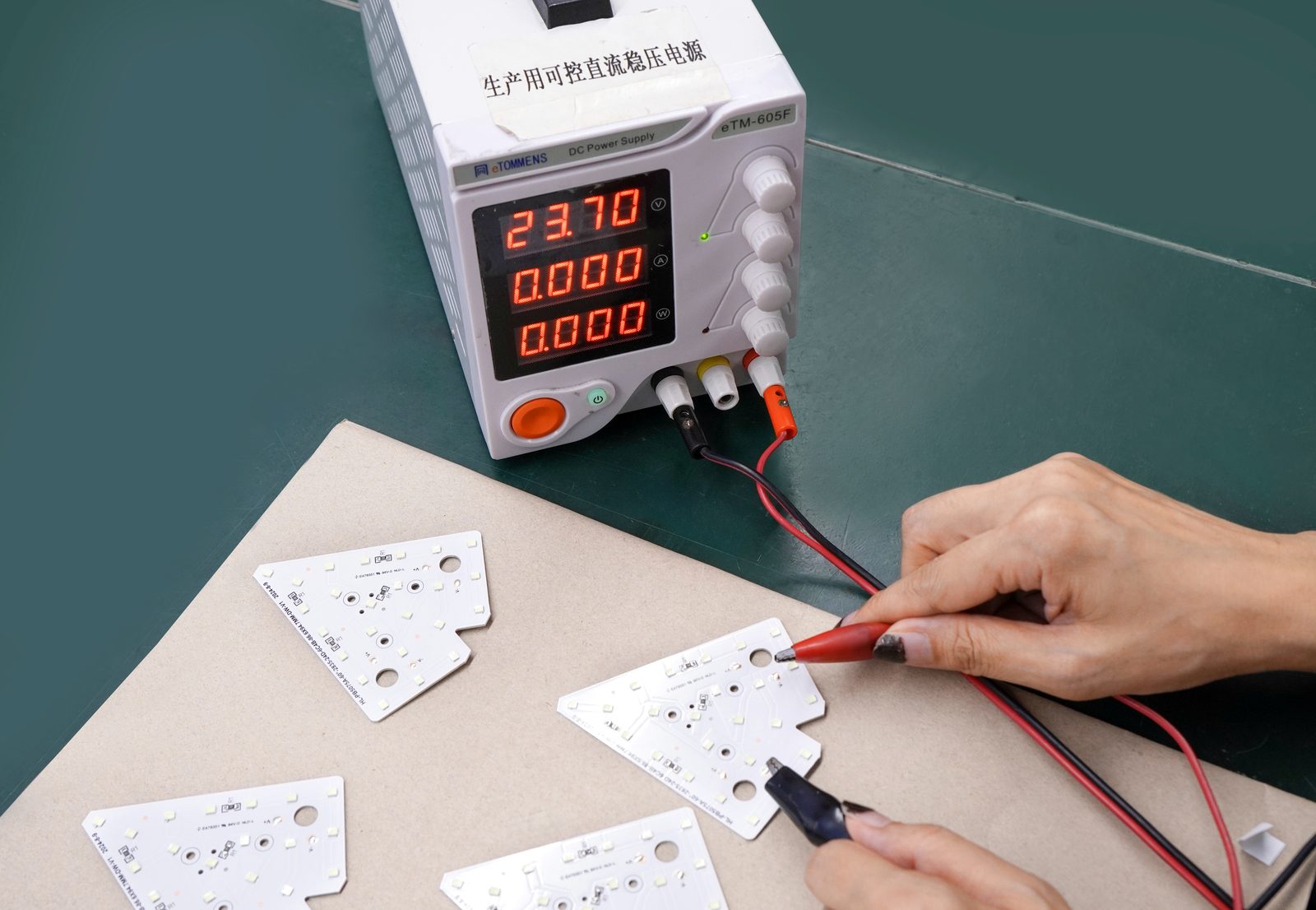 About Helian | LED Aluminum Profiles & Linear Lighting 6 Each board powered and checked on the bench before it goes into the profile